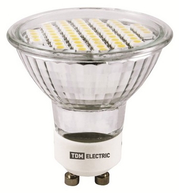 TDM ELECTRIC SQ0340-0030 Лампа светодиодная PAR16-5 Вт-220 В -4000 К–GU 10 SMD TDM